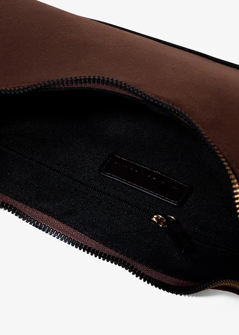 Sac &agrave; bandouli&egrave;re en su&eacute;dine avec passepoil, bonprix