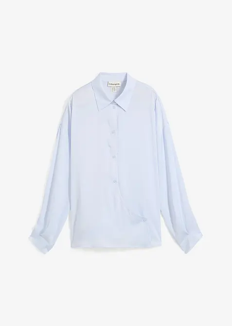 Hemdbluse aus flie&szlig;endem Satin, bonprix