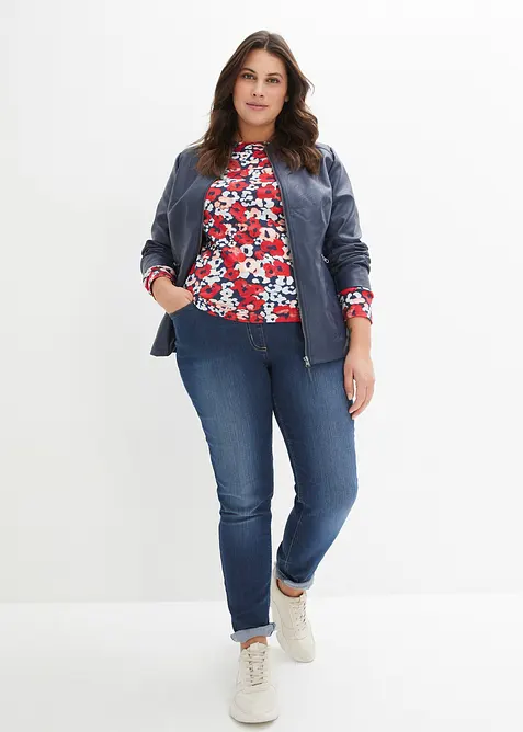 Jegging &agrave; taille mi-haute et &eacute;lastiqu&eacute;e, bonprix