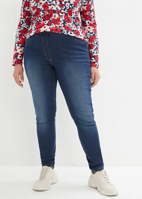 Jegging &agrave; taille mi-haute et &eacute;lastiqu&eacute;e, bonprix