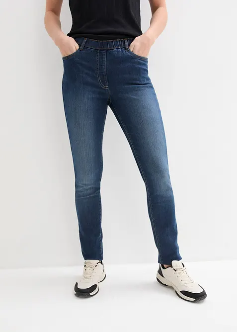 Jegging &agrave; taille mi-haute et &eacute;lastiqu&eacute;e, bonprix