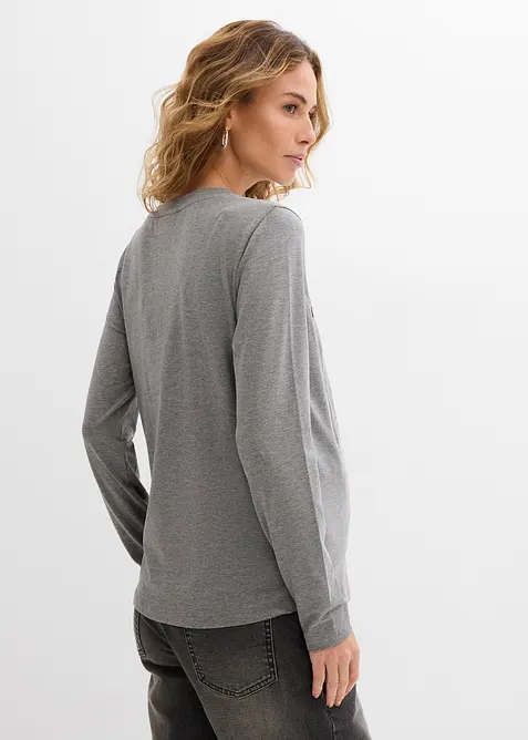 Umstandsshirts mit diskreter Stillfunktion mit Bio-Baumwolle (2er Pack), bonprix