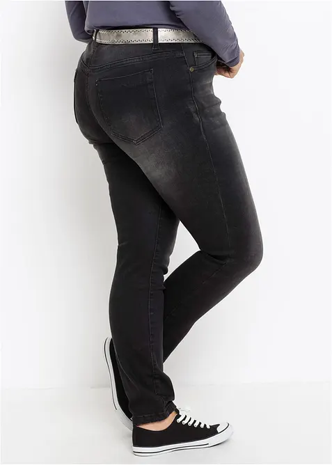Jean slim taille haute, sculptant, bonprix