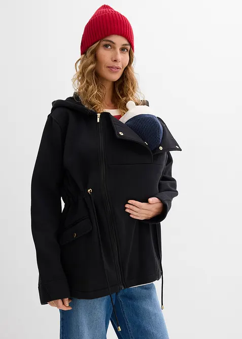 3-in-1 Sweatjacke f&uuml;r die Schwangerschaft und danach mit Babyeinsatz, bonprix