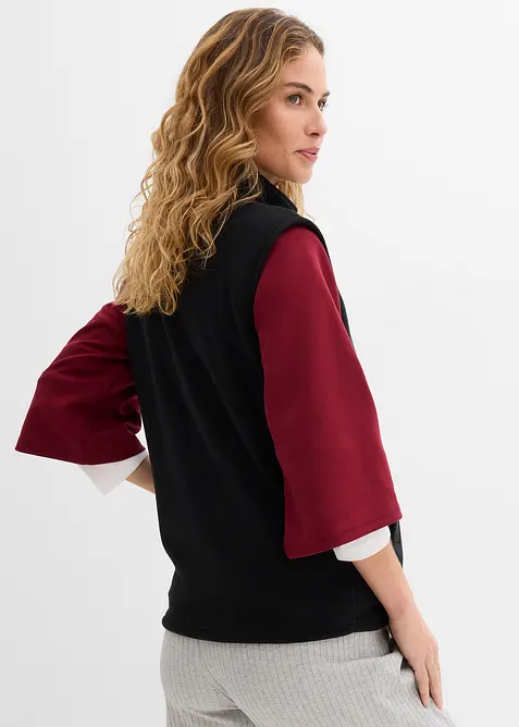 3-in-1 Umstandsweste mit Trageeinsatz aus Fleece, bonprix
