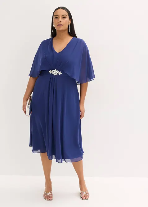 Chiffonkleid mit Strassstein-Applikation, bonprix