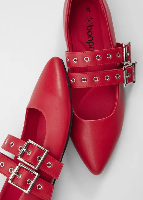 Ballerines &agrave; brides et premi&egrave;re rembourr&eacute;e, bonprix