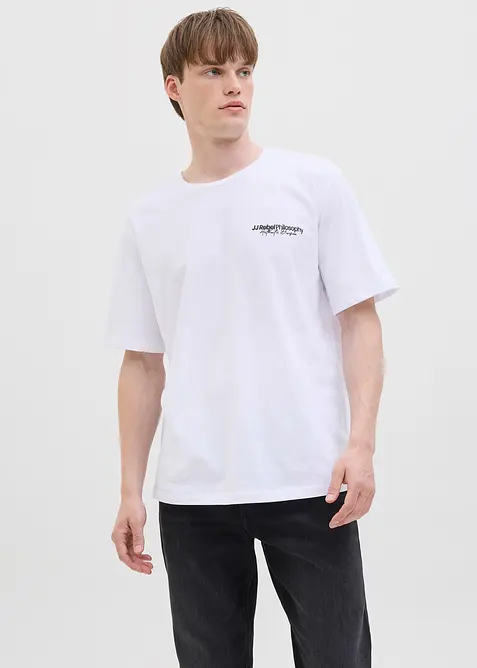 JJ REBEL T-Shirt aus reiner Baumwolle, Loose Fit, JJ REBEL