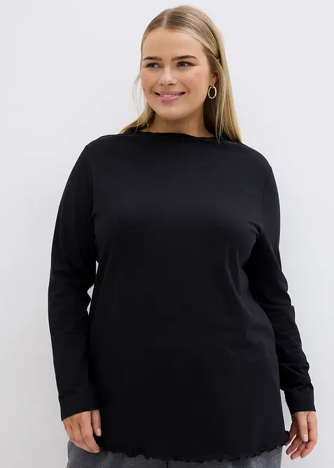 Langarmshirt aus Baumwollmix, bonprix