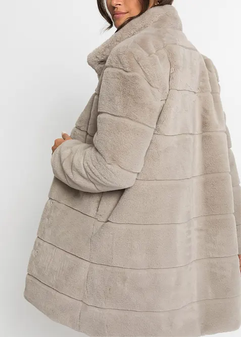 Manteau en tissu peluche, bonprix