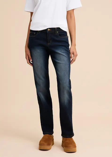 Straight Jeans Mid Waist, Stretch, bonprix
