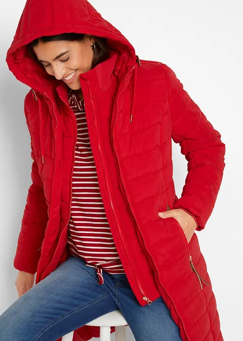 Doudoune longue, style 2 en 1, bonprix