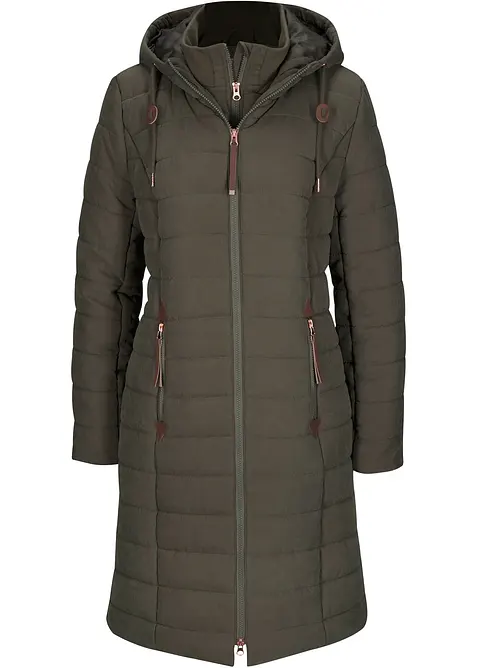 Doudoune longue, style 2 en 1, bonprix