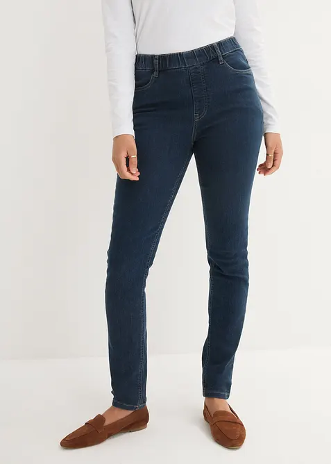 Jegging extensible, taille haute et &eacute;lastiqu&eacute;e, bonprix