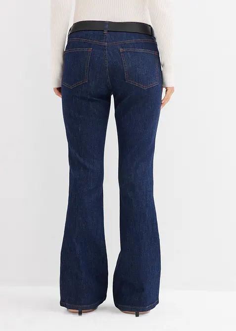 Flared-Jeans Mid Waist, bonprix