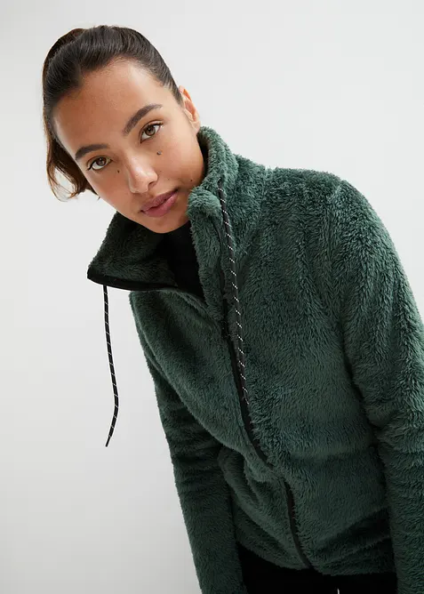 Teddy-Fleece Jacke, bonprix