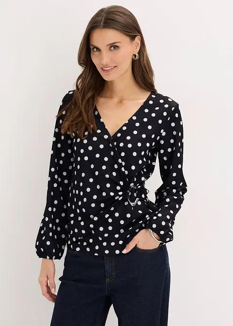 Langarmshirt aus strukturiertem Jersey, bonprix