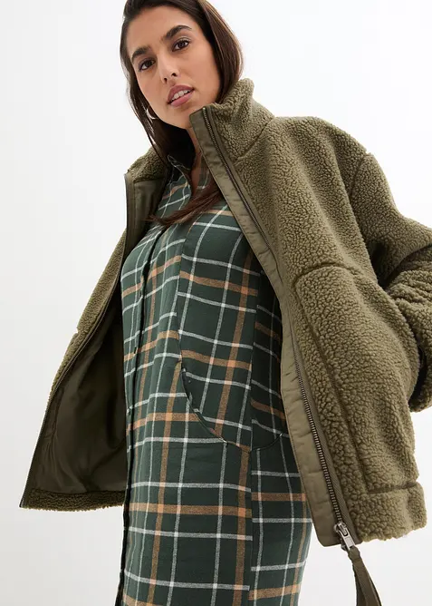 Veste en sherpa doubl&eacute;e, bonprix