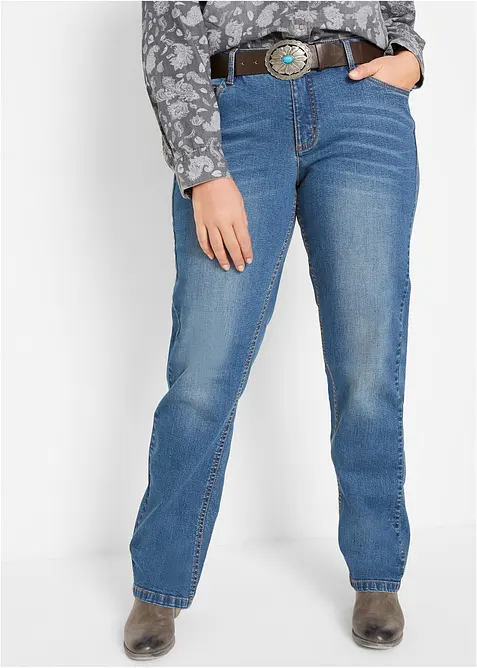Straight-Jeans Mid Waist, Stretch, bonprix