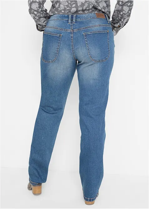 Straight-Jeans Mid Waist, Stretch, bonprix