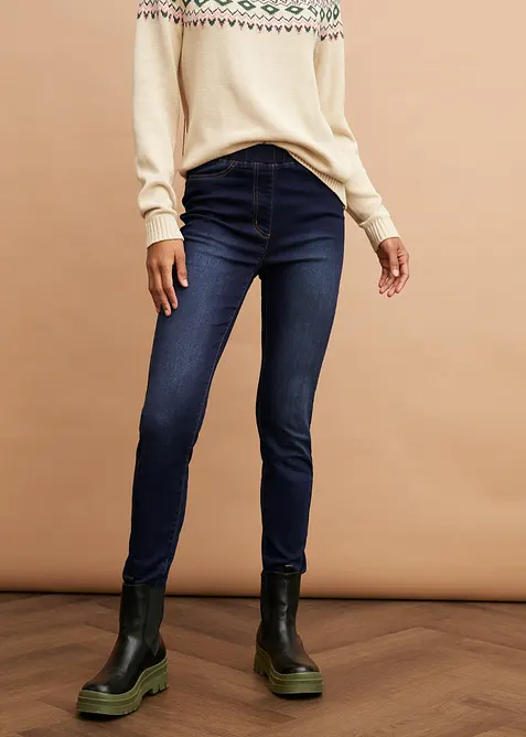 Jegging chaud, taille haute et confortable, bonprix