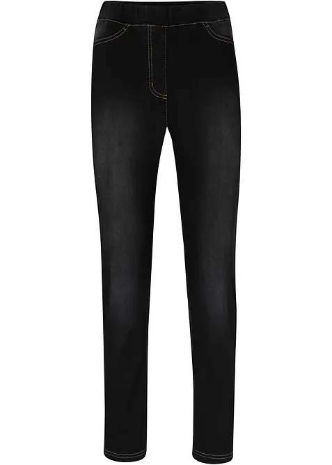 Jegging taille haute en mati&egrave;re thermique l&eacute;g&egrave;rement &eacute;lastique, taille confortable, bonprix