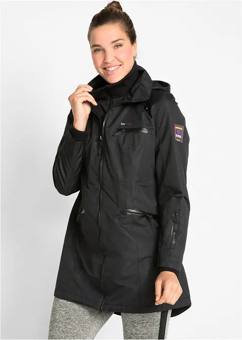 Parka de mi-saison imperm&eacute;able &agrave; capuche, style 2-en-1, bonprix