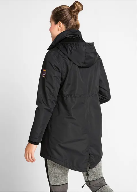 Parka de mi-saison imperm&eacute;able &agrave; capuche, style 2-en-1, bonprix