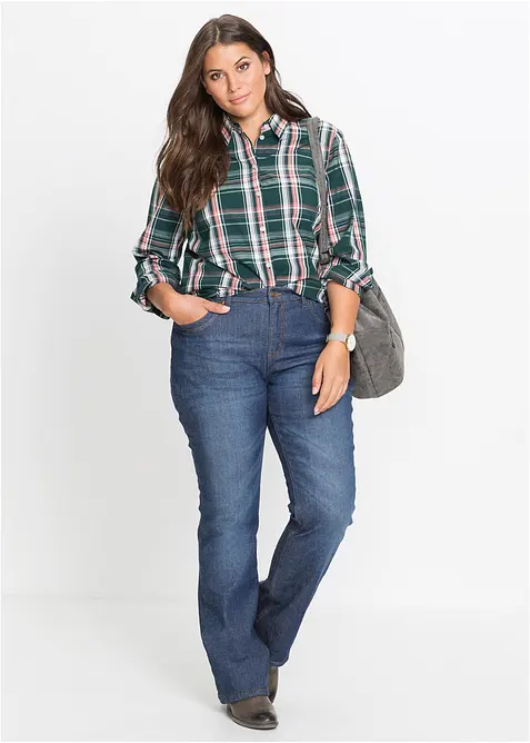 Bootcut-Jeans High Waist, Thermo, bonprix