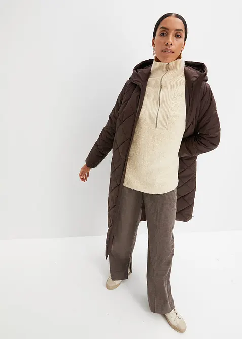 Manteau matelass&eacute; et rembourr&eacute; &agrave; capuche, bonprix