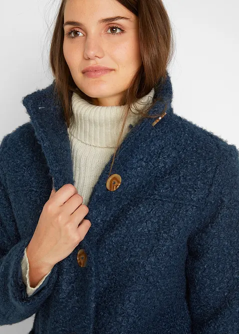 Boucl&eacute;-Mantel mit Taschen, bonprix