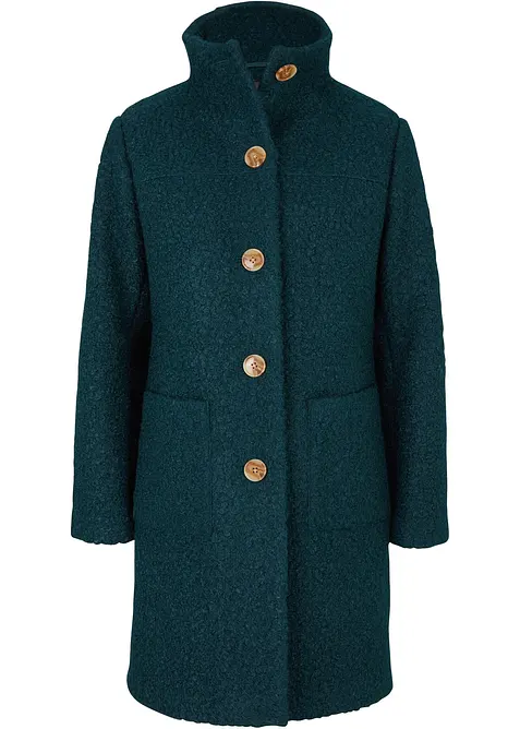 Manteau en boucl&eacute; avec poches, bonprix