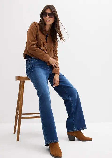 Wide-Leg-Jeans High Waist, bonprix