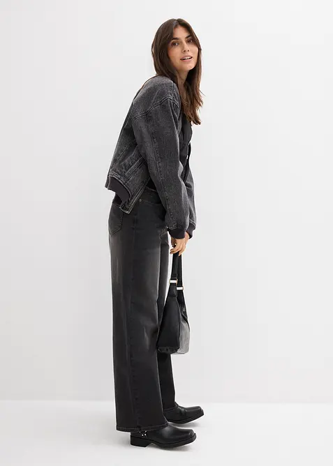 Jean large taille haute, bonprix