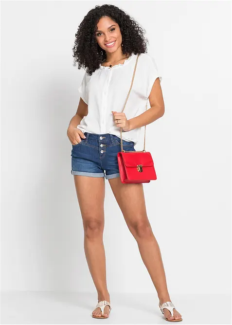 Short en jean taille mi-haute, bonprix