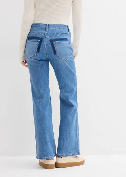 Flared-Jeans Mid Waist, bonprix