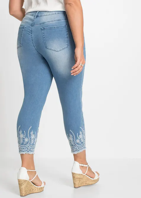 Jean skinny, taille mi-haute, bonprix