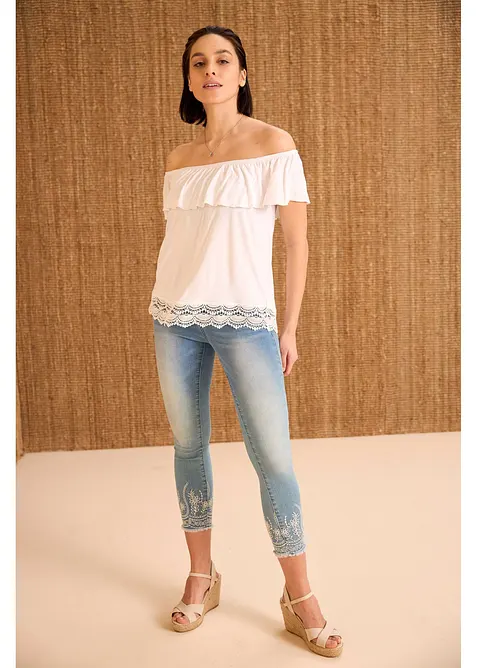 Jean skinny, taille mi-haute, bonprix