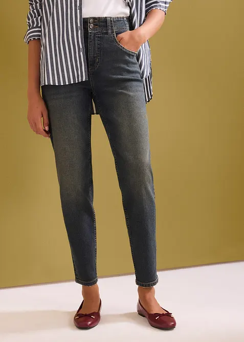 Jean mom taille haute, bonprix