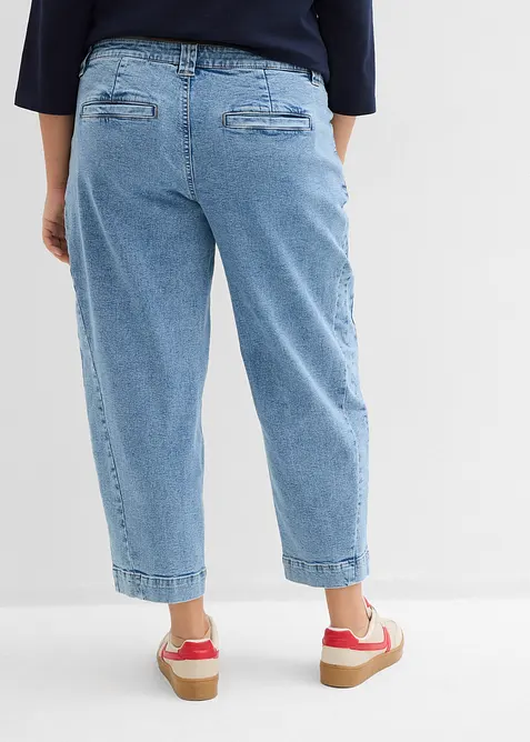 Barrel-Jeans, Mid Waist, cropped, bonprix