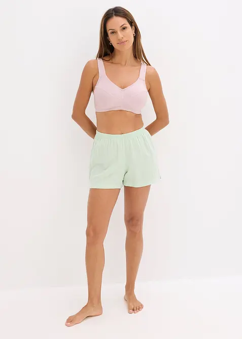 Lot de 2 soutiens-gorge coton sans armatures, bonprix