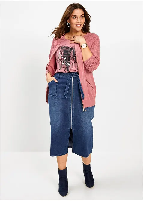 Schlichte Feinstrickjacke, bonprix