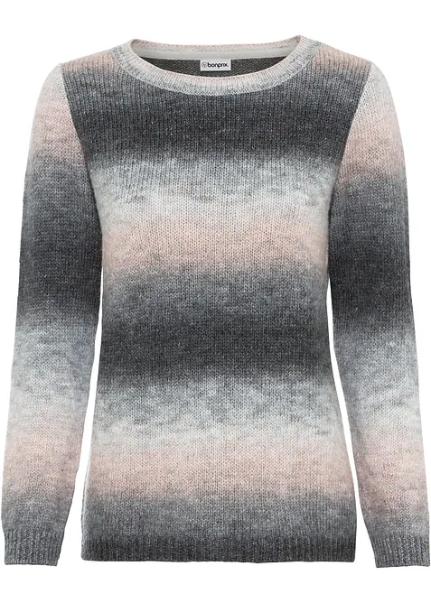 Pull &agrave; d&eacute;grad&eacute; de couleurs, bonprix