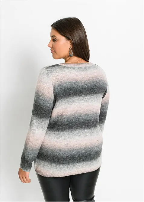 Pull &agrave; d&eacute;grad&eacute; de couleurs, bonprix