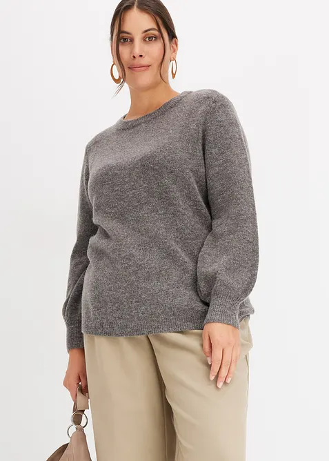 Pullover mit Ballon&auml;rmeln, bonprix