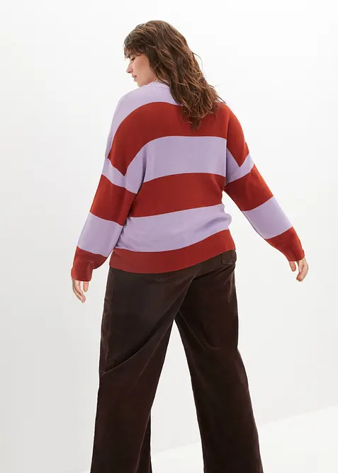 Feinstrickpullover mit Blockstreifen, bonprix