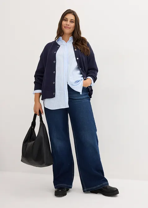 Gilet en maille 100% coton, bonprix