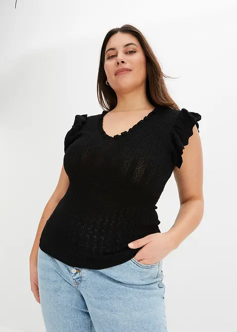 Strickshirt aus softem Viskose-Mix, bonprix
