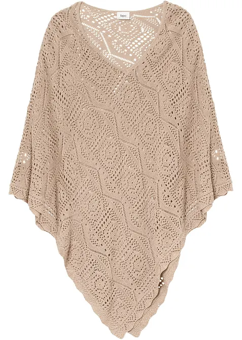 Poncho en crochet, bonprix
