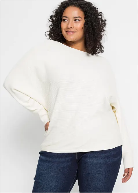 Pull oversize c&ocirc;tel&eacute;, bonprix